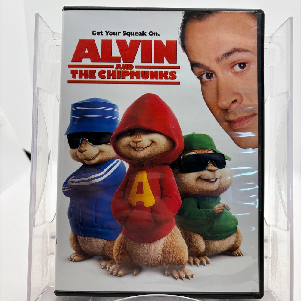 Alvin and the Chipmunks DVD 2007 Widescreen Full Screen Jason Lee Family Comedy